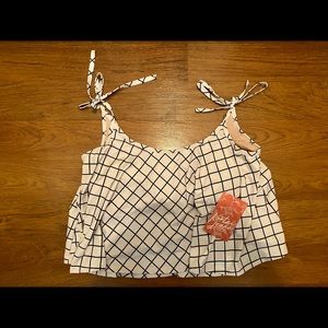 Kortni Jeane Grid Swing Top